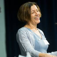 Provost Mili laughing at PSS luncheon